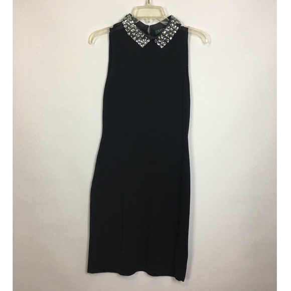 Ralphen Lauren Collared Black Dress - Picture 1 of 6